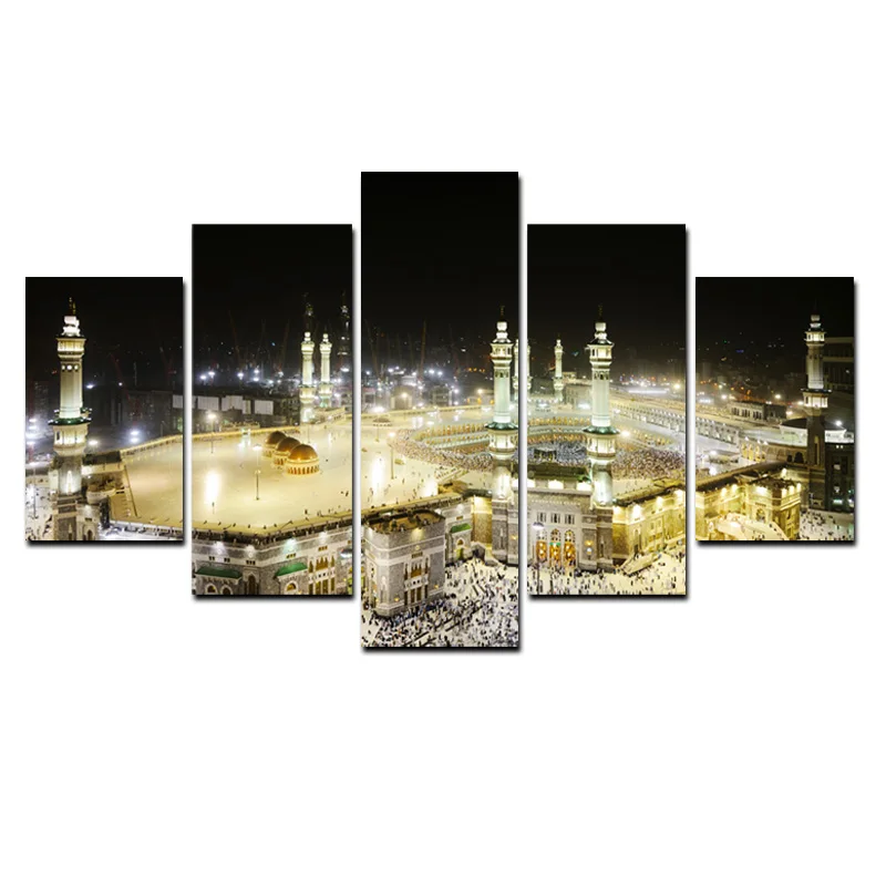 HD Prints Pictures Modular Wall Art Mosque Canvas Posters 5 Pieces Religious Architecture Islamic Paintings Home Decor Framework
HD Prints Pictures Modular Wall Art Mosque Canvas Posters 5 Pieces Religious Architecture Islamic Paintings Home Decor Framework
