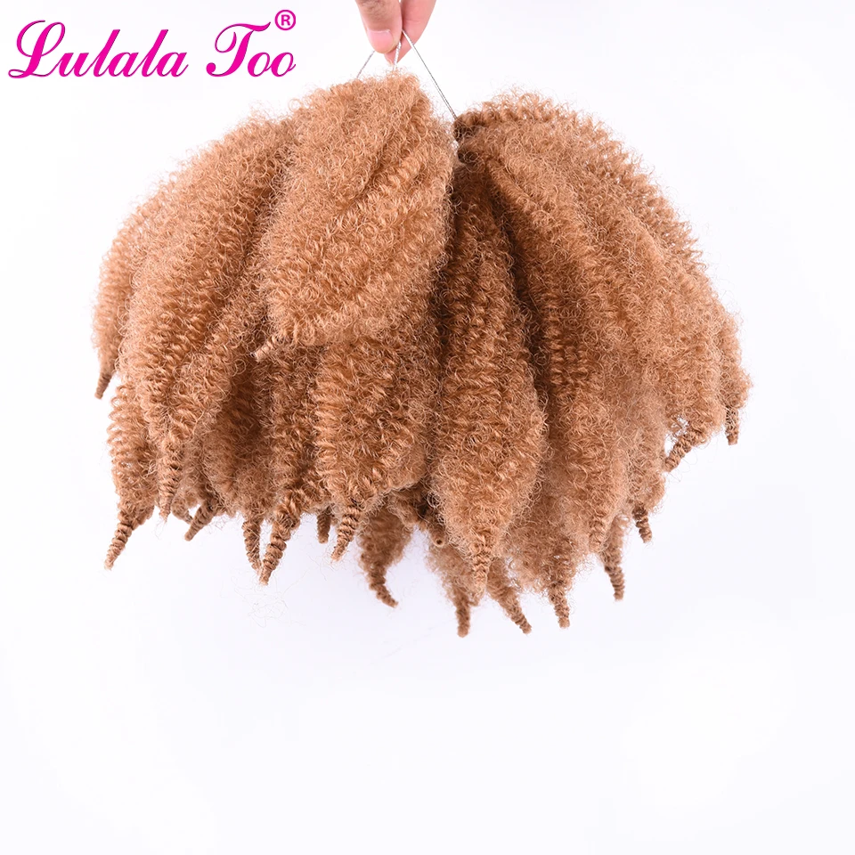 8 ''афро Марли плетеные волосы мягкие кудрявые синтетические для наращивания