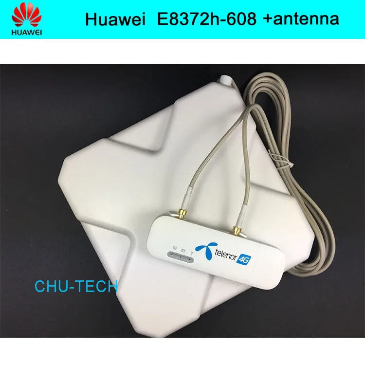 Оригинальный разблокирована huawei E8372 + 4G антенный усилитель сигнала usb Wi Fi модем