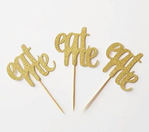 Glitter EAT ME Alice in Wonderland baby shower Birthday Cupcake Toppers Christening baptism food treat toothpicks
Glitter EAT ME Alice in Wonderland baby shower Birthday Cupcake Toppers Christening baptism food treat toothpicks