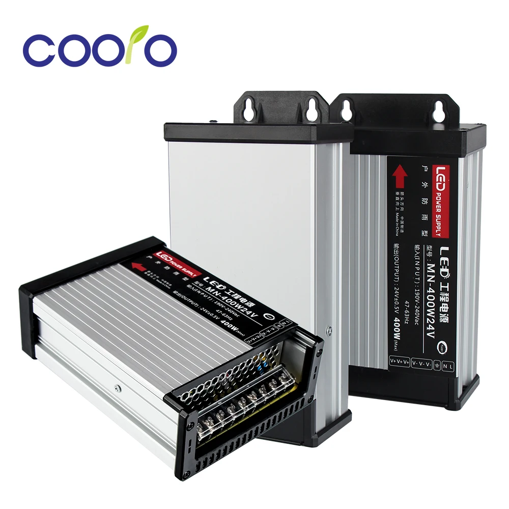 DC24V 250W 400W LED Driver Lighting Transformer Rainproof Power Supply Outdoor Use AC220V Aluminum case | Лампы и освещение