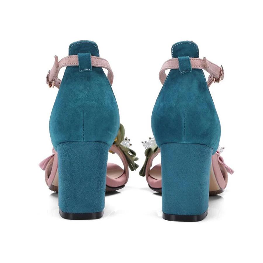 Hot Summer New Mixed Color Flower Sandals Open-toe Chunky High-heel Suede Women Shoes Appliques Ankle Strap Elegant Sandals Shoe
Hot Summer New Mixed Color Flower Sandals Open-toe Chunky High-heel Suede Women Shoes Appliques Ankle Strap Elegant Sandals Shoe