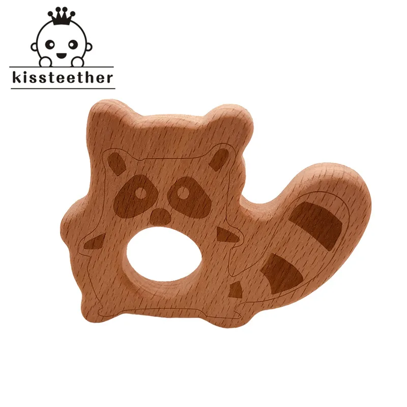 New Beech Raccoon Wooden Toys Original Wood Teether Non-toxic Chewable DIY Jewelry Findings Wholesale Pendant Baby Teether
New Beech Raccoon Wooden Toys Original Wood Teether Non-toxic Chewable DIY Jewelry Findings Wholesale Pendant Baby Teether