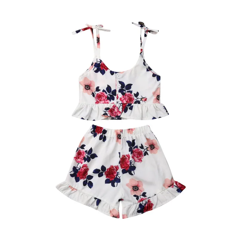 New baby girl clothes 2PCS Kid Baby Girls Ruffles Tank Crop Tops Floral Print Tops Flower Pants 2pcs Outfits Clothes Summer 0-3T
New baby girl clothes 2PCS Kid Baby Girls Ruffles Tank Crop Tops Floral Print Tops Flower Pants 2pcs Outfits Clothes Summer 0-3T