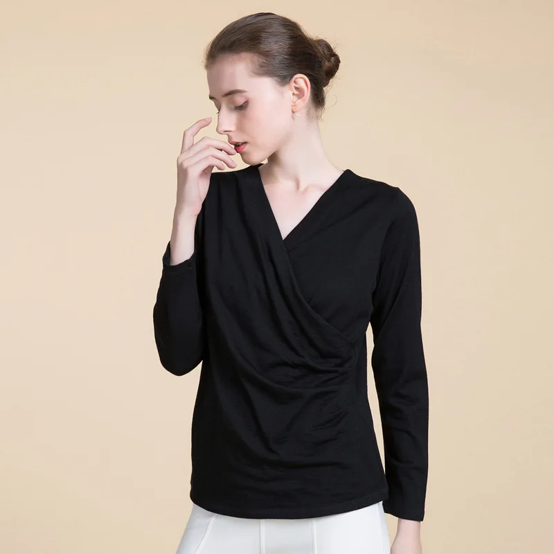 2019 Ladies 100% Wool Sweater Pure Color Knitted Thin Sweater Female V Collar Bottoming Long Sleeve T-shirt
2019 Ladies 100% Wool Sweater Pure Color Knitted Thin Sweater Female V Collar Bottoming Long Sleeve T-shirt