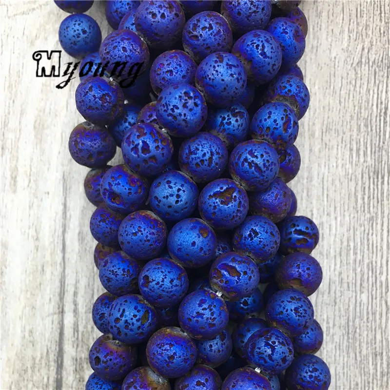 Blue Titanium Lava Geode Loose Beads,Matte Round Natural Stone Quartz Drysy Beads for Jewelry Making MY2087
Blue Titanium Lava Geode Loose Beads,Matte Round Natural Stone Quartz Drysy Beads for Jewelry Making MY2087