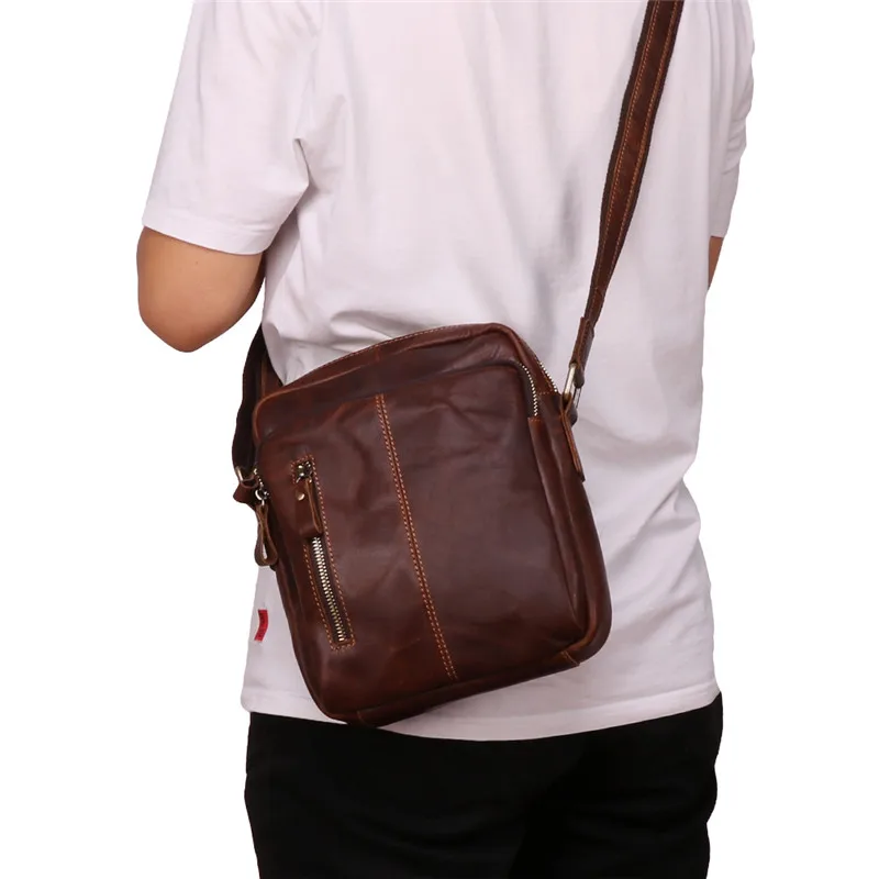 Nesitu High Quality Vintage Coffee Brown Genuine Leather Small Men Messenger Bag Real Skin Male Shoulder Bag for ipad mini M6421
Nesitu High Quality Vintage Coffee Brown Genuine Leather Small Men Messenger Bag Real Skin Male Shoulder Bag for ipad mini M6421