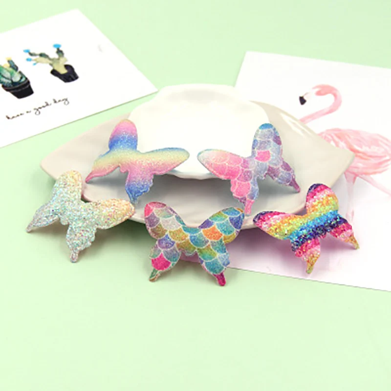 25PCS/Lot 5*4.2cm shiny butterfly with pearl Padded Applique Crafts for Children Headwear Hair clip Accessories
25PCS/Lot 5*4.2cm shiny butterfly with pearl Padded Applique Crafts for Children Headwear Hair clip Accessories