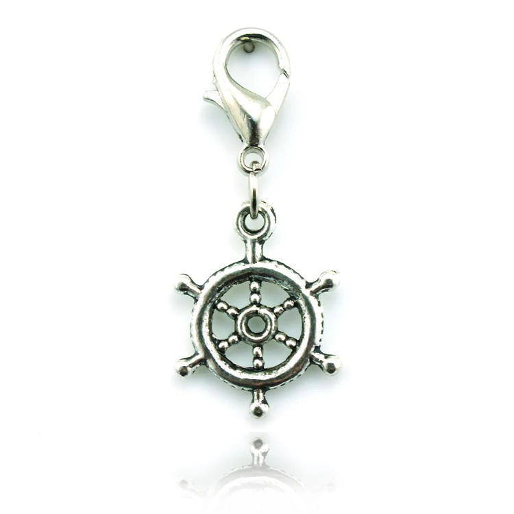 JINGLANG Free Shipping Fashion Lobster Clasp Charms Dangle Retro Alloy Rudder Charms DIY Jewelry Accessories
JINGLANG Free Shipping Fashion Lobster Clasp Charms Dangle Retro Alloy Rudder Charms DIY Jewelry Accessories