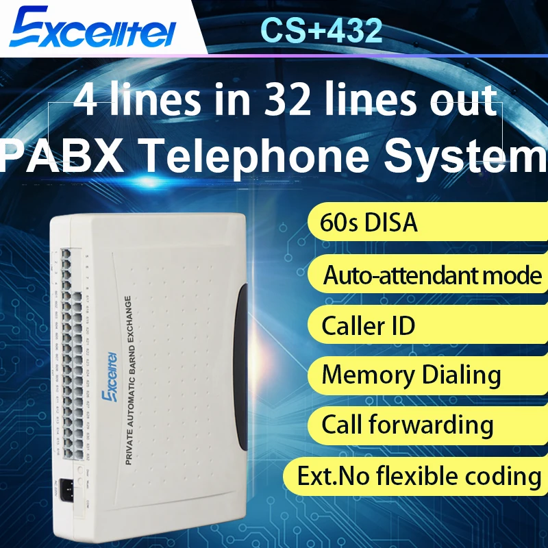 Телефонная система/система SOHO PABX/Mini PBX/CS + 432/4 PSTN line 32 extension|pbx system|pbx phone systempbx |