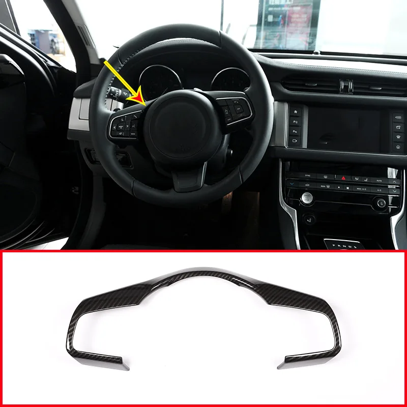 1 Pcs For Jaguar XE XF F-Pace f pace E-PACE 2016-2019 Carbon Fiber Car Steering Wheel Decorative Frame Trim Accessories
1 Pcs For Jaguar XE XF F-Pace f pace E-PACE 2016-2019 Carbon Fiber Car Steering Wheel Decorative Frame Trim Accessories