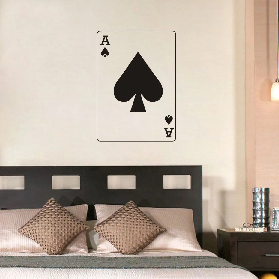ZOOYOO New Arrival Hollow Out PVC Removable Home Decor Poker Ace Of Spades Wall Stickers For Bedroom Children Kids Room Decorati
ZOOYOO New Arrival Hollow Out PVC Removable Home Decor Poker Ace Of Spades Wall Stickers For Bedroom Children Kids Room Decorati