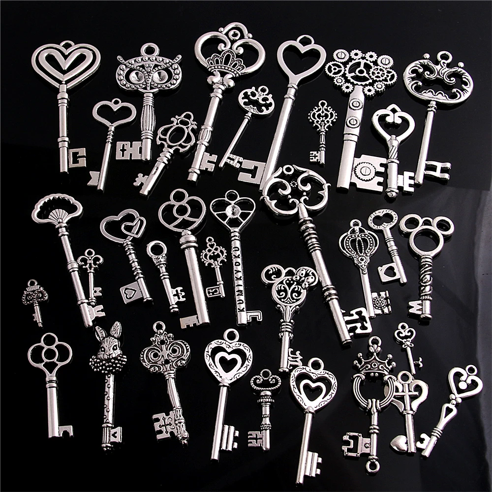 30pcs 20-45 pattern Antique Metal Mixed Brass Zinc Alloy DIY Key Shaped Charm Pendant Making D0954 Charms
30pcs 20-45 pattern Antique Metal Mixed Brass Zinc Alloy DIY Key Shaped Charm Pendant Making D0954 Charms