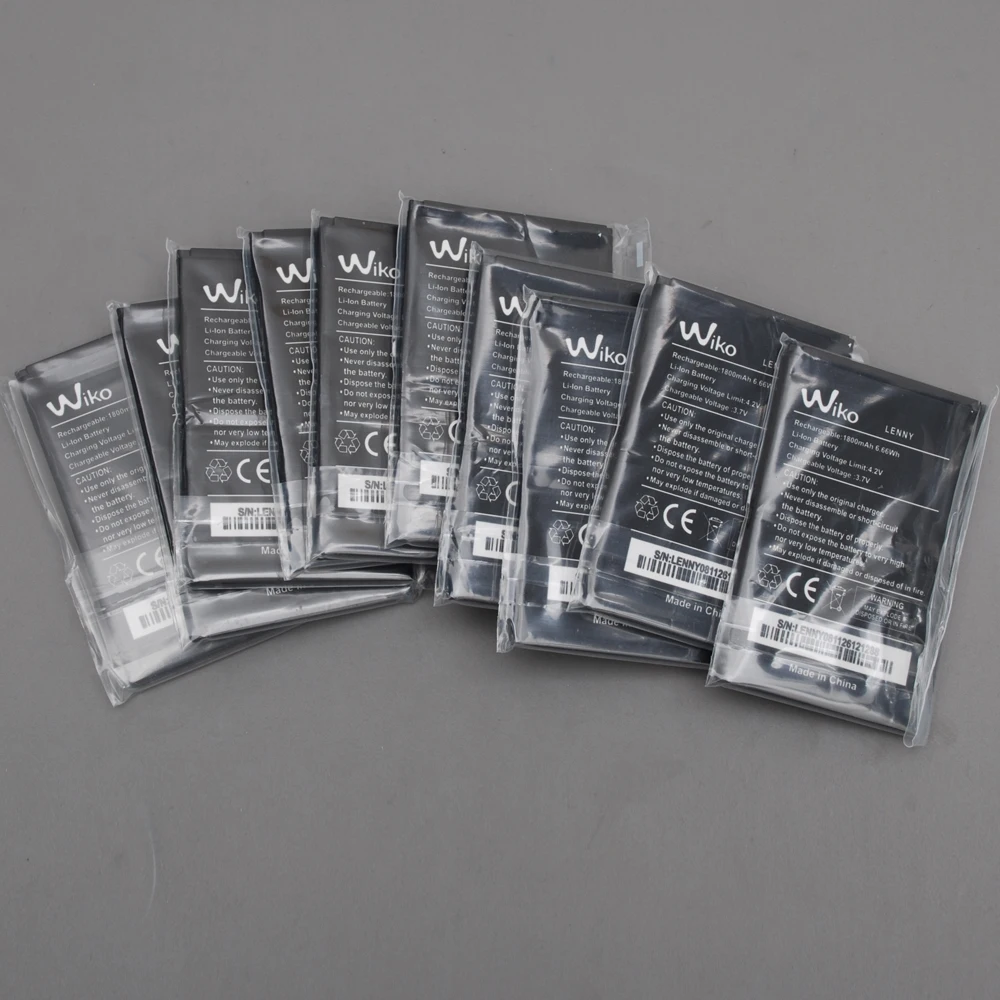 Hot Sell Backup 1800mAh Battery For Wiko Lenny Smart Mobile Phone + + Tracking Number
Hot Sell Backup 1800mAh Battery For Wiko Lenny Smart Mobile Phone + + Tracking Number