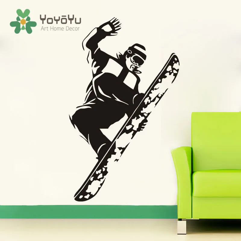 Removable Jumping Snowboard Wall Decal Sporting Boy Art Mural Kids Room Decoration Sticker Sports Ski Wall Decal NY-2
Removable Jumping Snowboard Wall Decal Sporting Boy Art Mural Kids Room Decoration Sticker Sports Ski Wall Decal NY-2