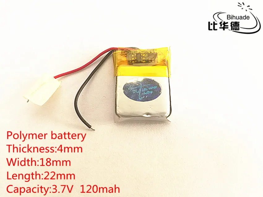 10pcs/lot 3.7V 120mAh 401822 Lithium Polymer Li-Po li ion Rechargeable Battery cells For Mp3 MP4 MP5
10pcs/lot 3.7V 120mAh 401822 Lithium Polymer Li-Po li ion Rechargeable Battery cells For Mp3 MP4 MP5