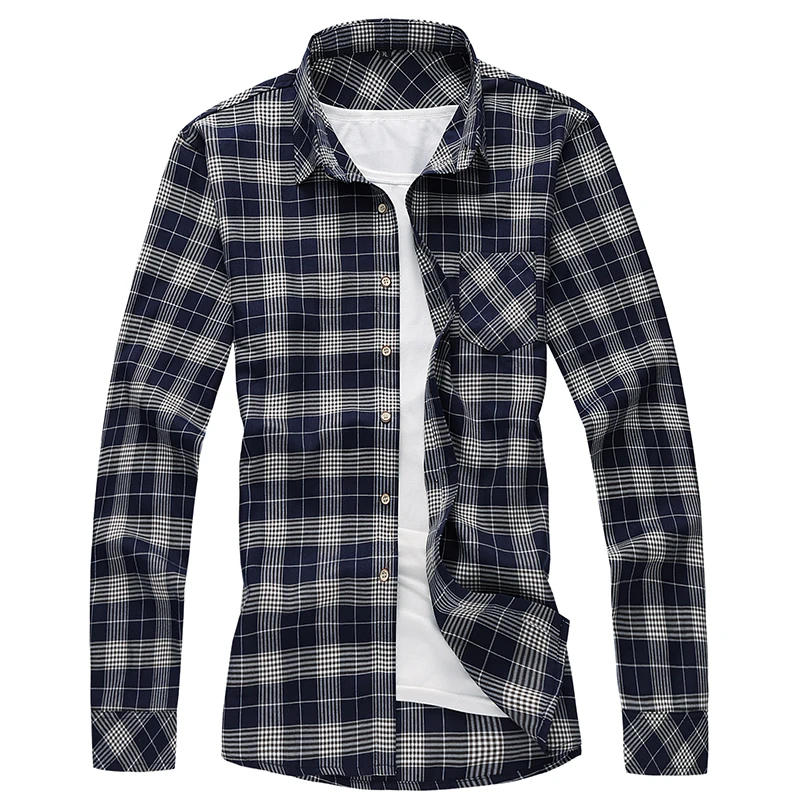 3-color Plaid Shirt Men 2020 Autumn New Casual Cotton Slim Long-sleeved Shirt Male Brand Clothing Plus Size 5XL 6XL 7XL
3-color Plaid Shirt Men 2020 Autumn New Casual Cotton Slim Long-sleeved Shirt Male Brand Clothing Plus Size 5XL 6XL 7XL