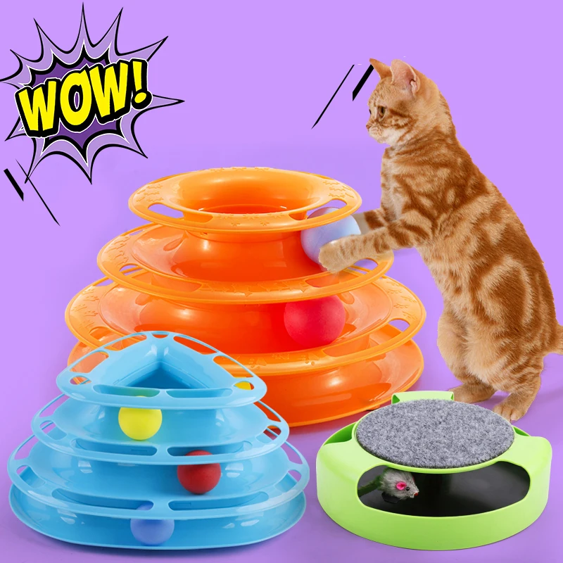 Funny Pet Toys Cat Ball Disk Interactive Amusement Plate Play Disc Trilaminar Turntable Cat Toy
Funny Pet Toys Cat Ball Disk Interactive Amusement Plate Play Disc Trilaminar Turntable Cat Toy