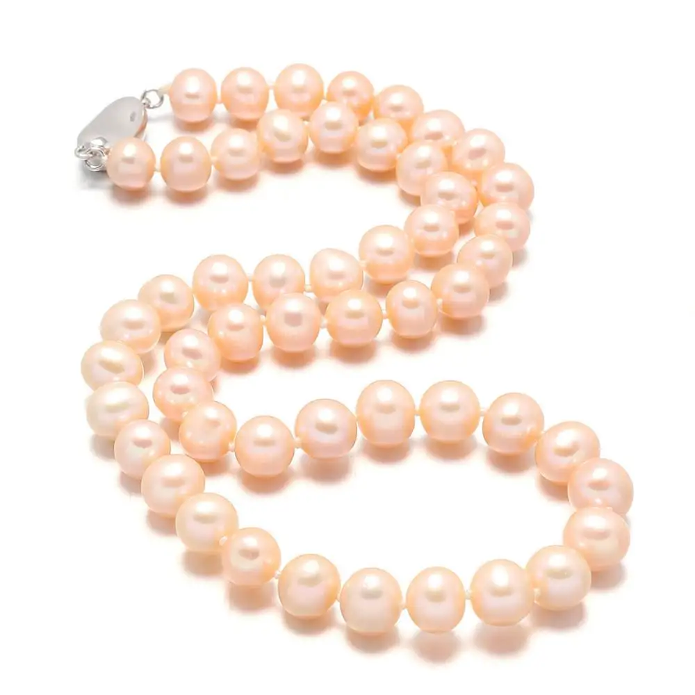 Genuine White Purple Pink Freshwater Pearl Necklace 8-9mm Real Round Mother gift Necklace Pearl
Genuine White Purple Pink Freshwater Pearl Necklace 8-9mm Real Round Mother gift Necklace Pearl