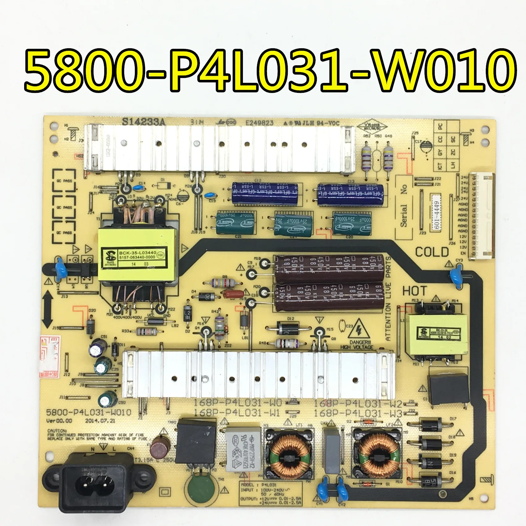 Оригинальный 100% тест для 5800-P4L031-W010 168P-P4L031-W0 светодиодный плата питания
Оригинальный 100% тест для 5800-P4L031-W010 168P-P4L031-W0 светодиодный плата питания