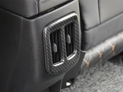 Для Jeep Compass 2017 2018 ABS матовая и углеродное волокно задняя часть автомобиля