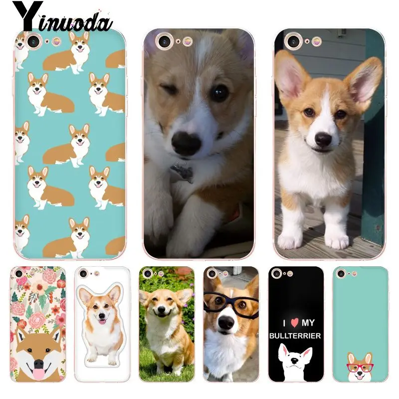 Yinuoda для iPhone 7 6 X Чехол Pembroke Welsh Corgi Puppies Прозрачный чехол телефона 8 6S Plus 5 5S XS XR |