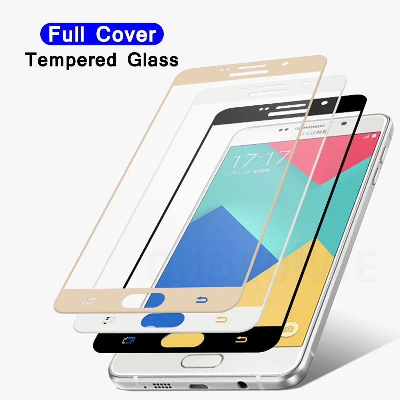 Explosion-proof Screen Protectors for Samsung Galaxy A5 2016 A510 2017 SM-A520F 2018 A530 Full Cover Tempered Glass Film | Мобильные
