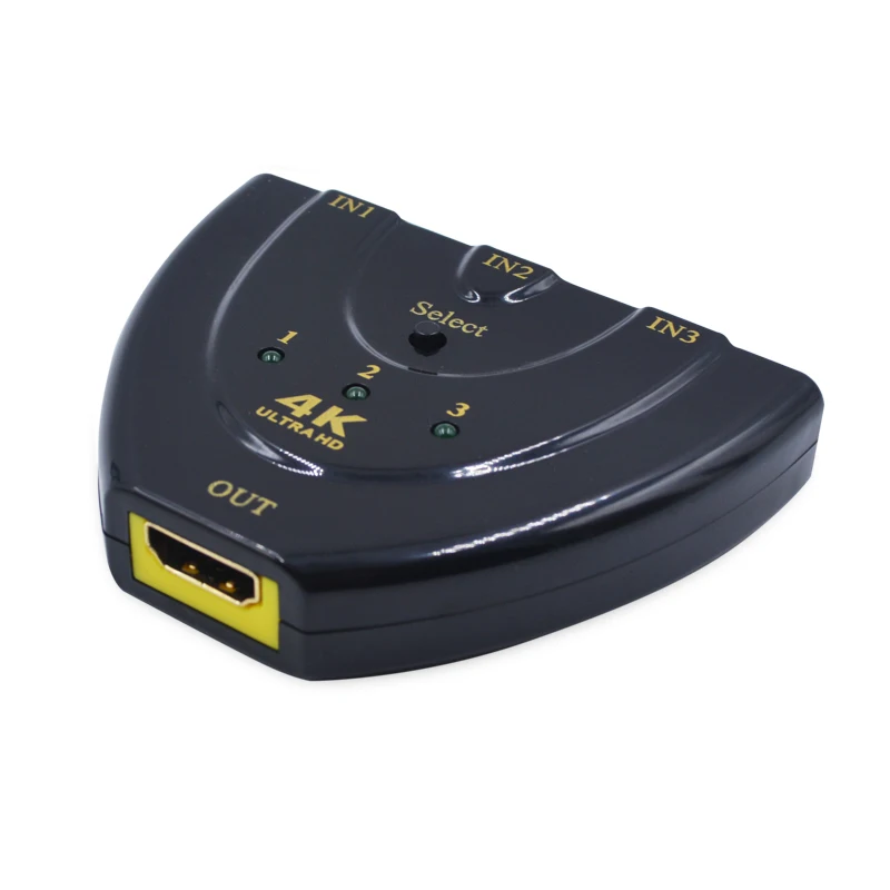 Ssriver 4 К x 2 3D Mini 3 Порты и разъёмы HDMI коммутатора 1.4b в 1 из Switcher сплиттер для ПК PS3 |
