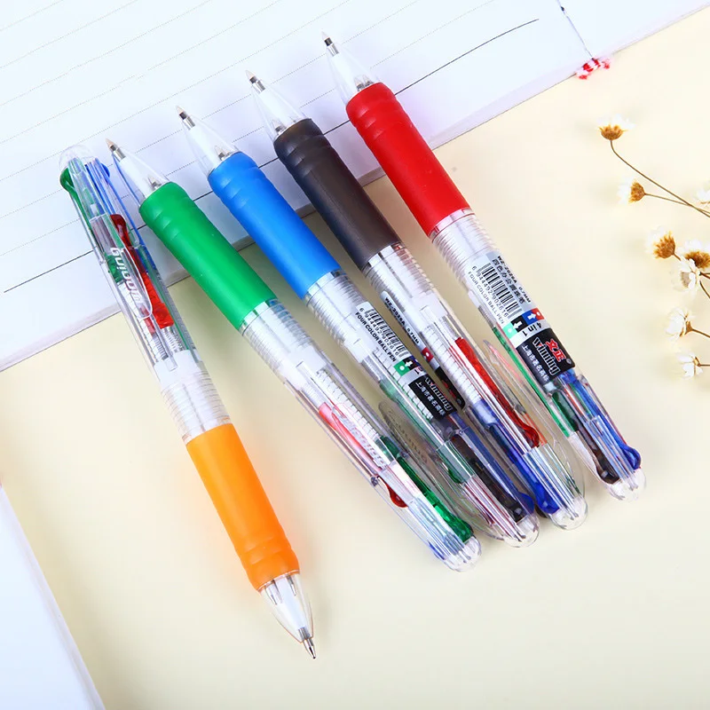 1PCS New Creative Transparent Plastic 4 Ink Color Ball-Point Pen Ballpoint Pen Office Business Ball Pen Student Gift Pen
1PCS New Creative Transparent Plastic 4 Ink Color Ball-Point Pen Ballpoint Pen Office Business Ball Pen Student Gift Pen