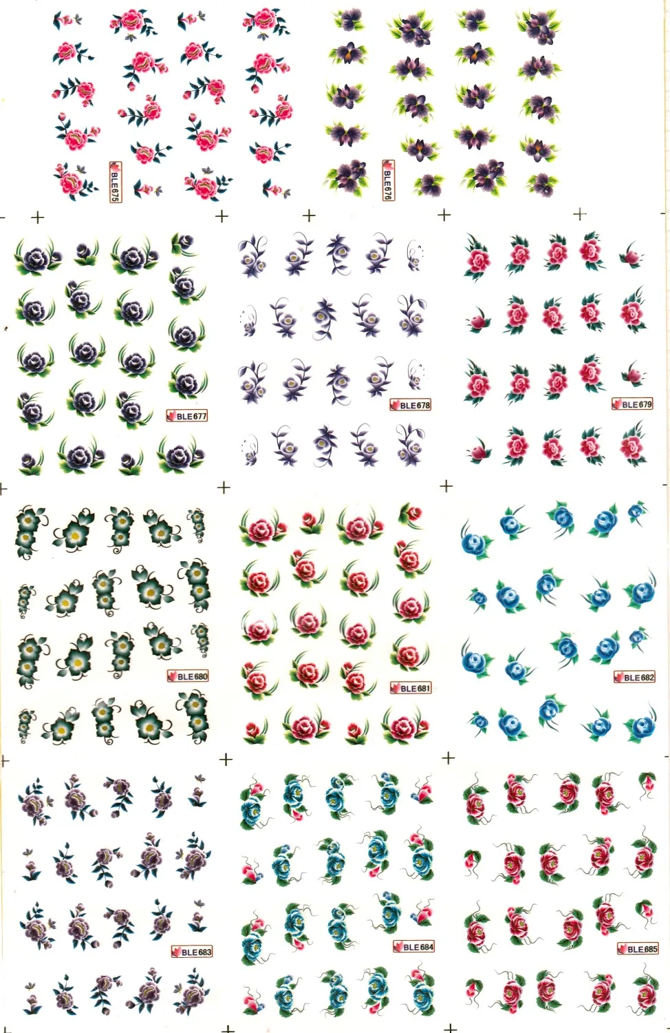 11 PACK/ LOT WATER DECAL NAIL ART NAIL STICKER FLOWER GINGER LILY COMMON POINSETTIA BLE675-685
11 PACK/ LOT WATER DECAL NAIL ART NAIL STICKER FLOWER GINGER LILY COMMON POINSETTIA BLE675-685