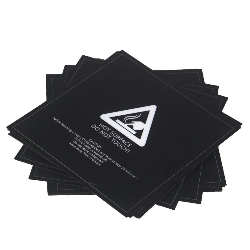 Sunpion Heat Hot Bed Sticker 200*200Hot Bed Surface Sticker Black for 3D Printer Parts 5pcs/
Sunpion Heat Hot Bed Sticker 200*200Hot Bed Surface Sticker Black for 3D Printer Parts 5pcs/