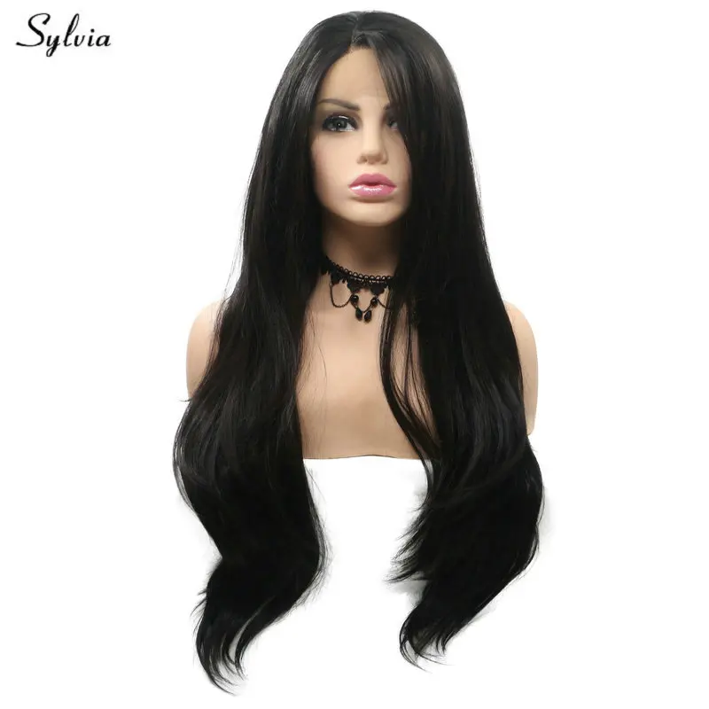 Sylvia Dark Brown Color Synthetic Hair Long Natural Wave Glueless Kanekalon Fiber Hair For Women 2# Lace Front Wig Half Handmade
Sylvia Dark Brown Color Synthetic Hair Long Natural Wave Glueless Kanekalon Fiber Hair For Women 2# Lace Front Wig Half Handmade
