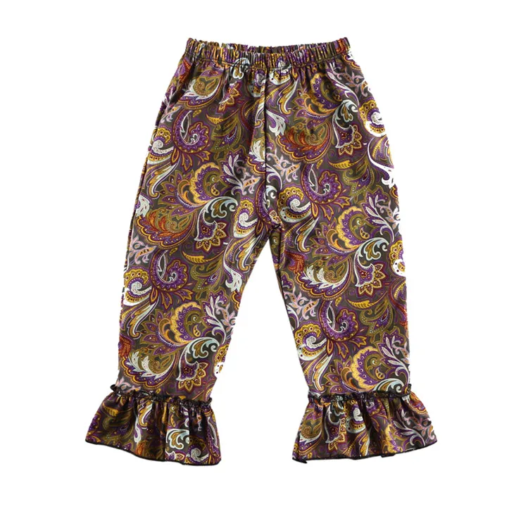 Promotion Kikikids Retail New Floral Design Woven Cotton Baby Trousers Children's Pants Girl Ruffle Pant Kids Legging 1-6t
Promotion Kikikids Retail New Floral Design Woven Cotton Baby Trousers Children's Pants Girl Ruffle Pant Kids Legging 1-6t