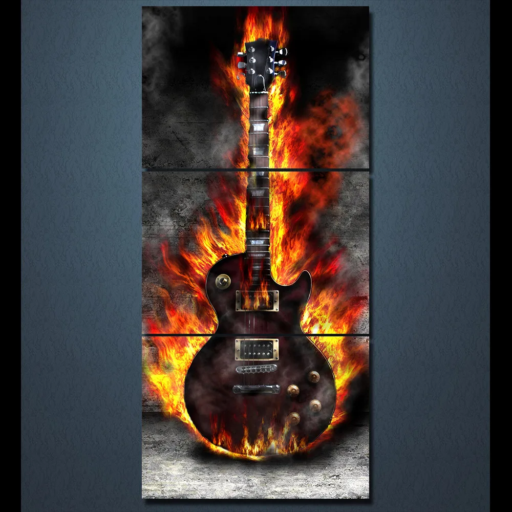 3 Panel Canvas Art Burning Guitar Canvas Painting Room Decor Canvas Wall Art Posters Picture Free Shipping
3 Panel Canvas Art Burning Guitar Canvas Painting Room Decor Canvas Wall Art Posters Picture Free Shipping