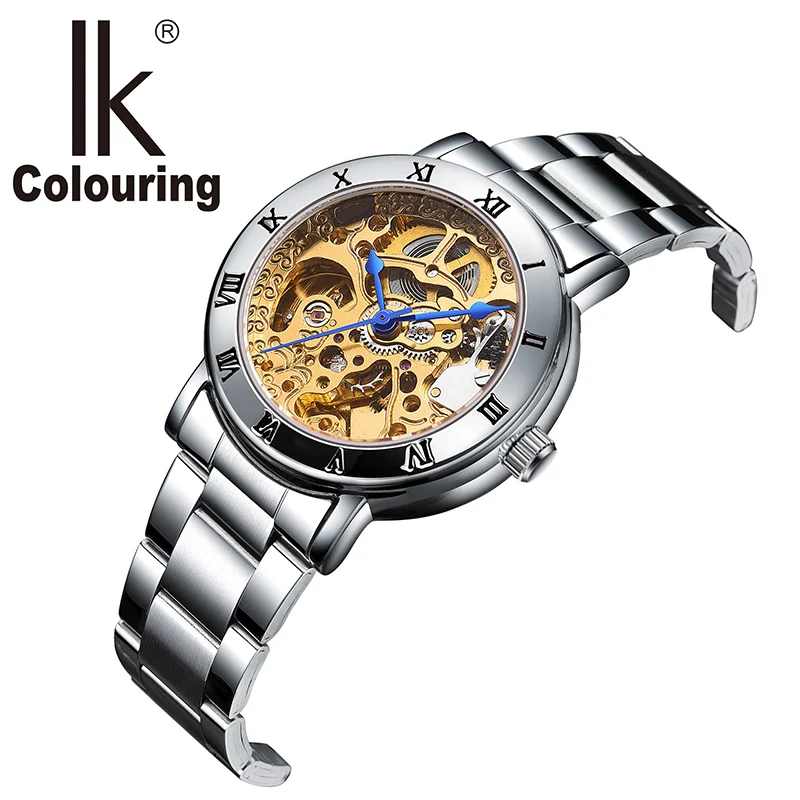 IK Brand Women Automatic Mechanical Watch Silver Full Steel Watches Fashion Simple Casual relojes with Orignial Box
IK Brand Women Automatic Mechanical Watch Silver Full Steel Watches Fashion Simple Casual relojes with Orignial Box