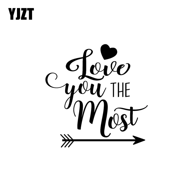 YJZT, 15 см * 15,2 см, Виниловая наклейка «Love You The More Heart Arrow», забавная Автомобильная наклейка, черная, серебряная, цвет черный
YJZT, 15 см * 15,2 см, Виниловая наклейка «Love You The More Heart Arrow», забавная Автомобильная наклейка, черная, серебряная, цвет черный
