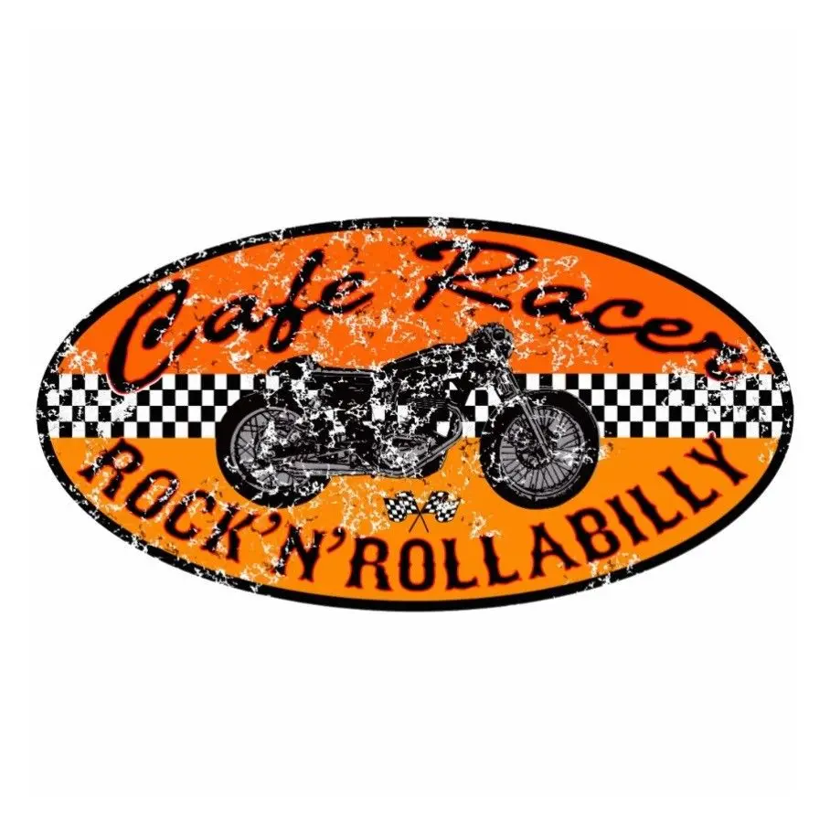 Старая школьная наклейка Cafe Racer в стиле рокабилли ретро Bobber Ace культ|Наклейки на