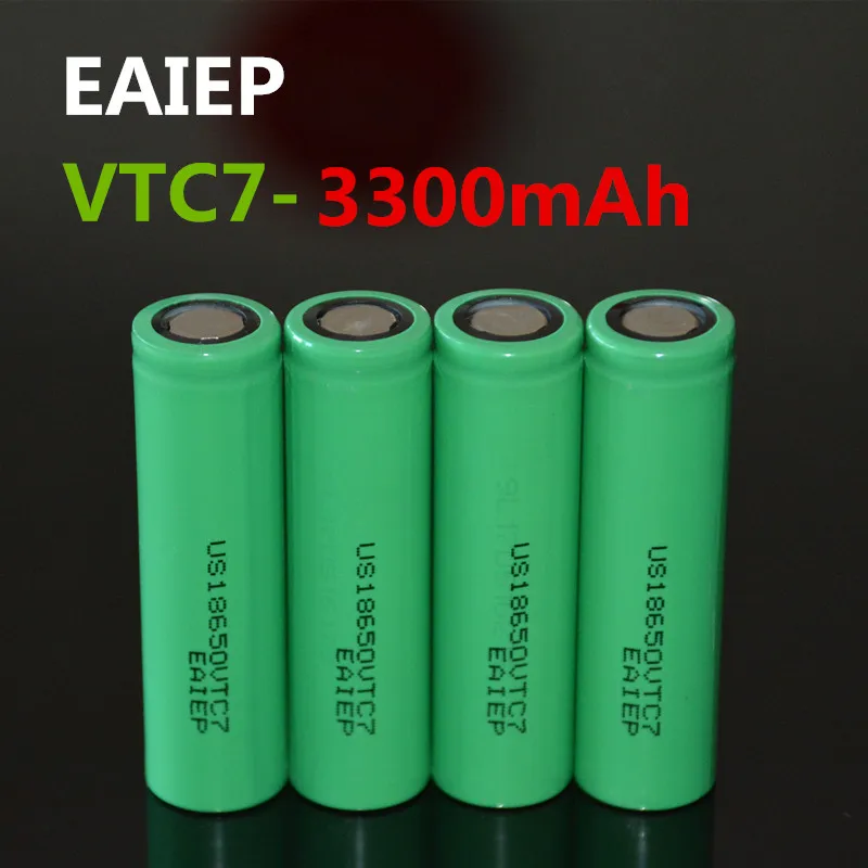 4 pieces / batch EAIEP US18650VTC7 18650 3300mah electronic products rechargeable battery large capacity mobile power battery
4 pieces / batch EAIEP US18650VTC7 18650 3300mah electronic products rechargeable battery large capacity mobile power battery