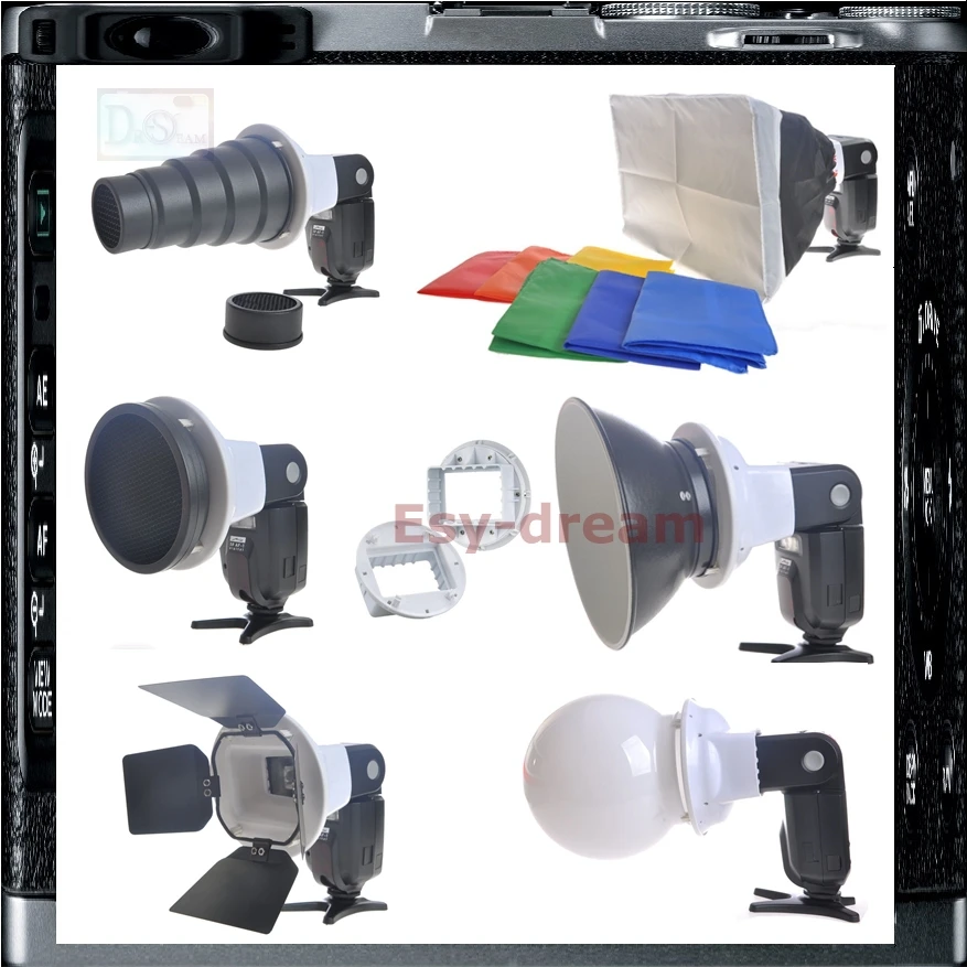 6в1 Вспышка Speedlite аксессуары комплект адаптер софтбокс Diffusor для Nikon SB900 YN560 II Di866 AF-540FGZ EF530 DG STEF530 DG Super
6в1 Вспышка Speedlite аксессуары комплект адаптер софтбокс Diffusor для Nikon SB900 YN560 II Di866 AF-540FGZ EF530 DG STEF530 DG Super