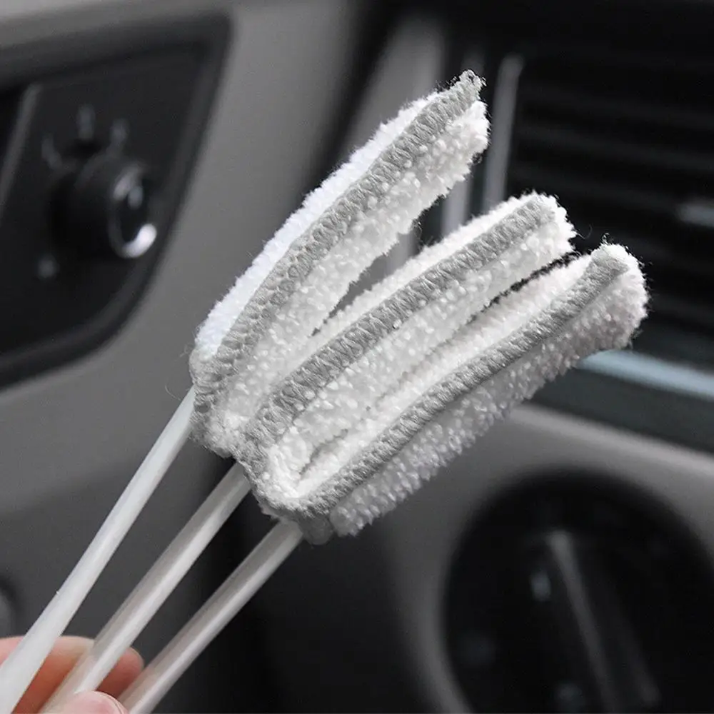 6.5 inch Double Ended Auto Car Air Conditioner Vent Outlet Cleaning Brush Meter Detailing Cleaner Blinds Duster |