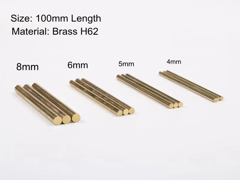 100mm x 4mm/5mm/6mm/8mm brass bar rod stick for knife diy handle parts round rivets
100mm x 4mm/5mm/6mm/8mm brass bar rod stick for knife diy handle parts round rivets