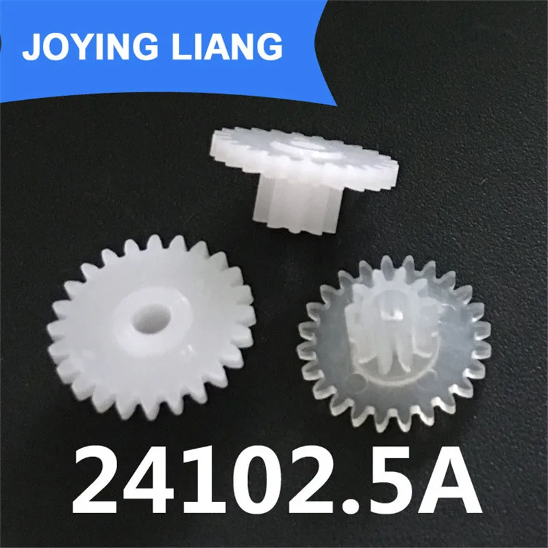 POM Plastic 24102.5A Gear Module 0.5M Double Layers 24T/ 10T Gears 2.5A Hole (Tight for 2.5mm Shaft) Gear Wheels (5000pcs/pack)
POM Plastic 24102.5A Gear Module 0.5M Double Layers 24T/ 10T Gears 2.5A Hole (Tight for 2.5mm Shaft) Gear Wheels (5000pcs/pack)