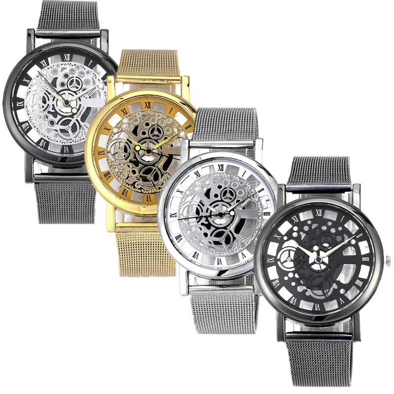 Мужские наручные часы Reloj Hombre модные кварцевые в военном стиле из нержавеющей