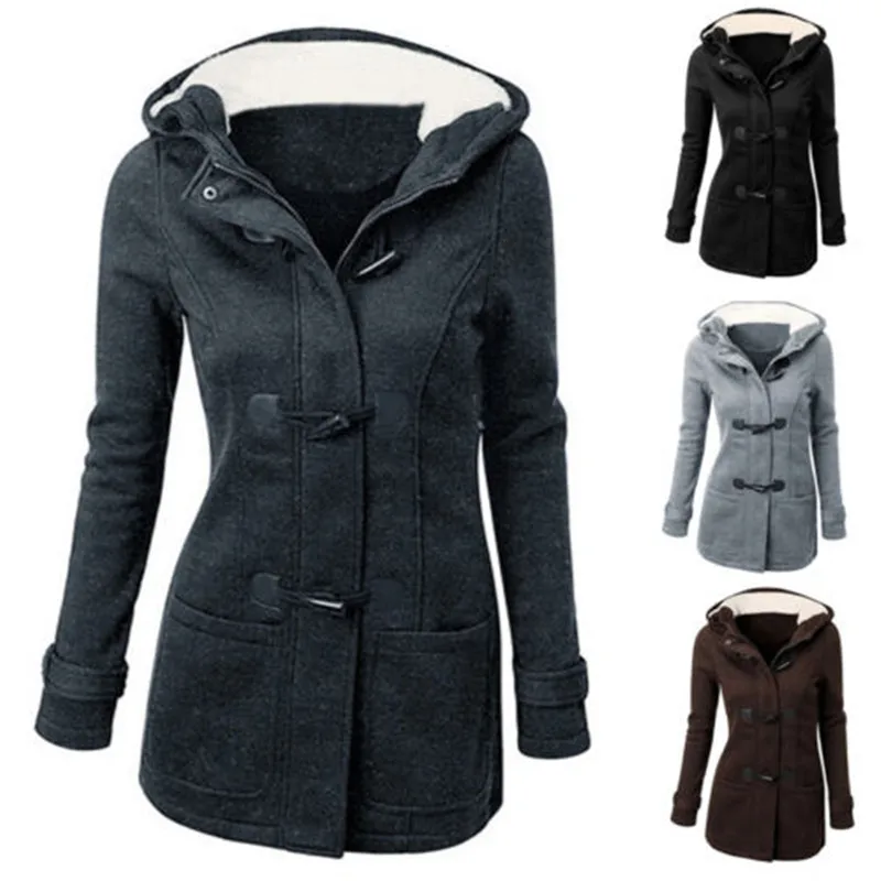 New Fashion Women Fall Winter Hooded Slim Coat Jacket Casual Warm Outwear Full Sleeve Solid Plus Size Outwear Windproof Clothes
New Fashion Women Fall Winter Hooded Slim Coat Jacket Casual Warm Outwear Full Sleeve Solid Plus Size Outwear Windproof Clothes
