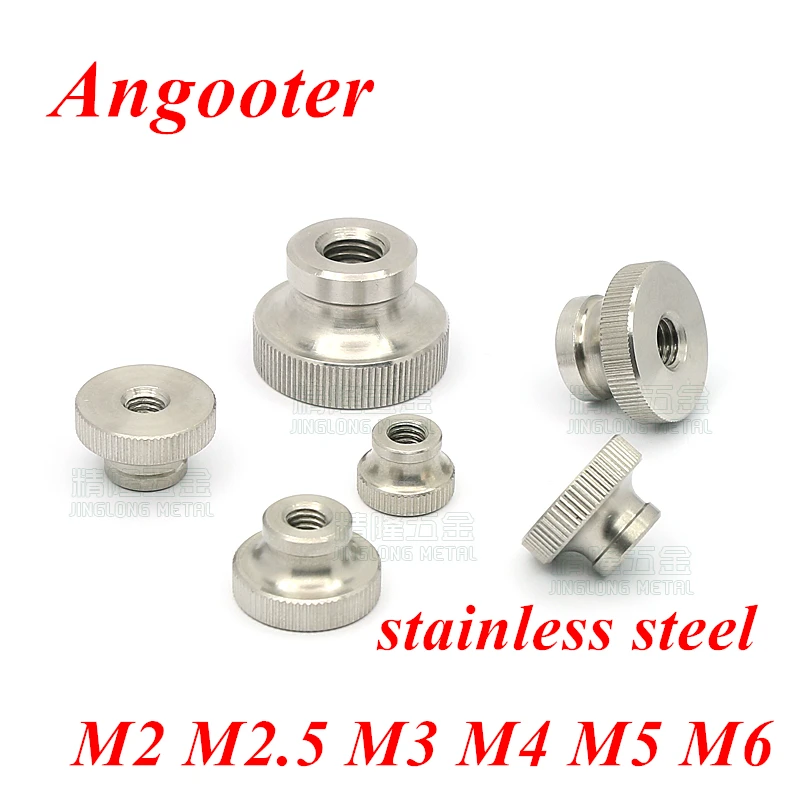 M2 M2.5 M3 M4 M5 M6 stainless steel Knurled Thumb nut Hand Tighten nut for 3D printer curtain wall Pillar manual adjustable nuts
M2 M2.5 M3 M4 M5 M6 stainless steel Knurled Thumb nut Hand Tighten nut for 3D printer curtain wall Pillar manual adjustable nuts