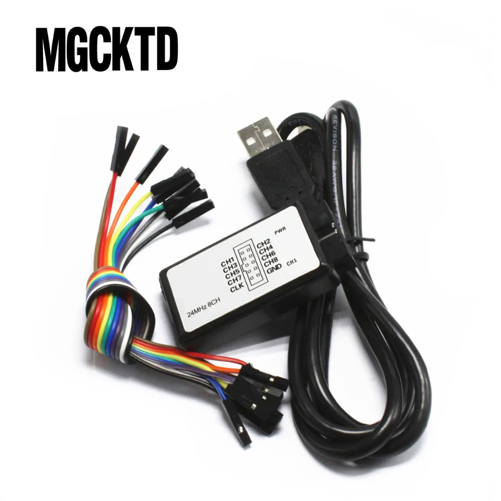 1 комплект Новое поступление USB логический анализатор 24M 8CH|logic analyze 24m|logic 24m 8chlogic