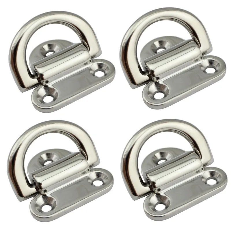 6mm Folding Deck Pad Eyes lashing d ring Tie Down Point Anchor Fixing Cleat Plate Mirror Polish Marine Grade 316 Stainless Steel
6mm Folding Deck Pad Eyes lashing d ring Tie Down Point Anchor Fixing Cleat Plate Mirror Polish Marine Grade 316 Stainless Steel