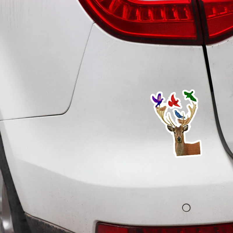 YJZT 9.8CM*14CM Wonderful Deer And Bird PVC Animal Car Sticker Car-styling 5-0625
YJZT 9.8CM*14CM Wonderful Deer And Bird PVC Animal Car Sticker Car-styling 5-0625
