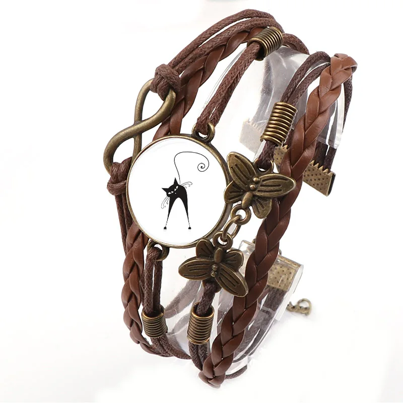 Interchangeable Vintage Metal White Black Cats Glass Cabochon Rope Leather Bracelets Choker DIY Personalized Jewelry Finding
Interchangeable Vintage Metal White Black Cats Glass Cabochon Rope Leather Bracelets Choker DIY Personalized Jewelry Finding