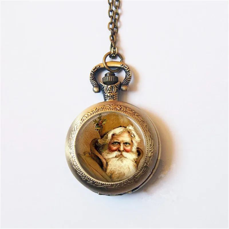 2019 Christmas Santa Claus Antique Quartz Pocket Watch Necklace Best Gift DIY Jewelry Women Men Children
2019 Christmas Santa Claus Antique Quartz Pocket Watch Necklace Best Gift DIY Jewelry Women Men Children